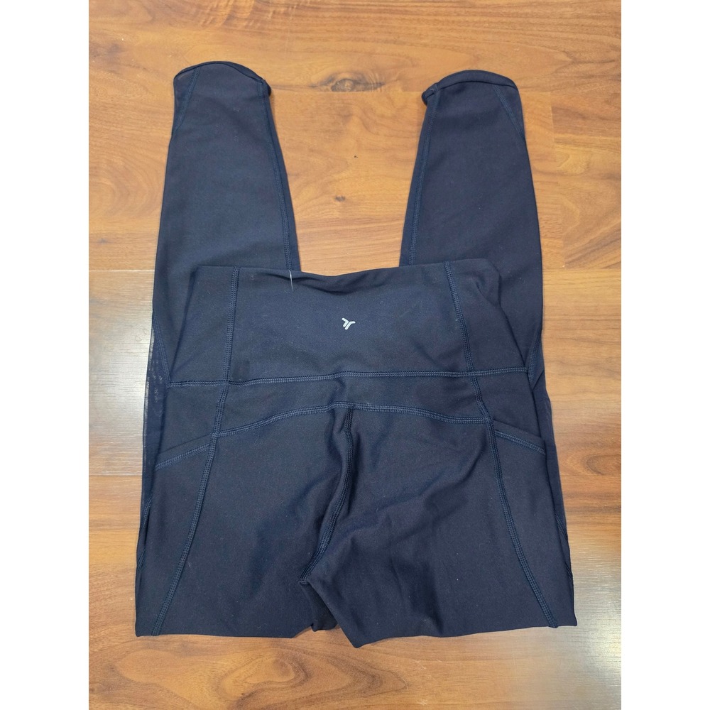 Excellent Old Navy Active Leggings S Navy Blue Powersoft High-Rise Mesh Pockets - Picture 5 of 5